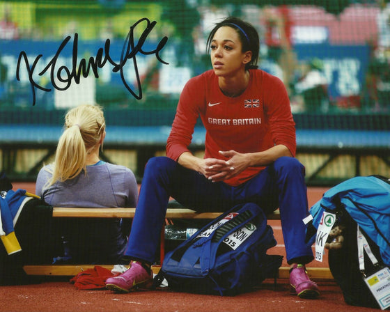 Katarina Johnson-Thompson Original Hand SIGNED 10X8 AFTAL COA (B)