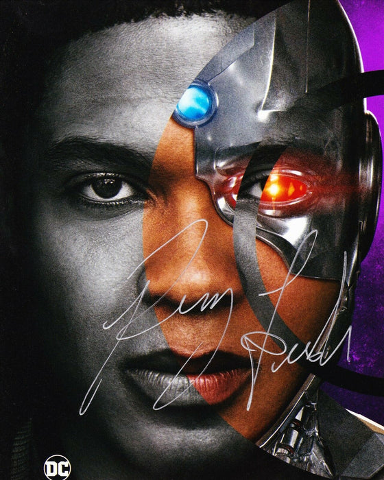 Ray Fisher Authentic Hand-Signed JUSTICE LEAGUE Cyborg 10x8 Photo AFTAL (7268)
