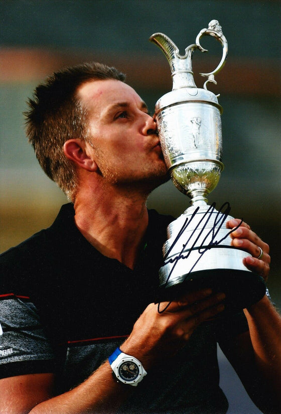 Henrik Stenson Signed 12X8 Photo GENUINE Autograph AFTAL COA (3159)