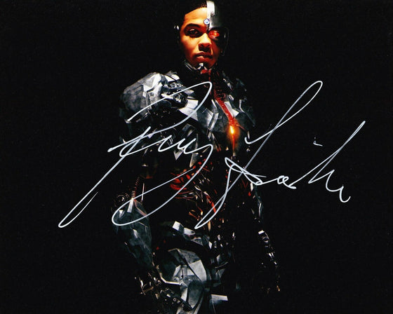 Ray Fisher Authentic Hand-Signed JUSTICE LEAGUE Cyborg 10x8 Photo AFTAL (7275)
