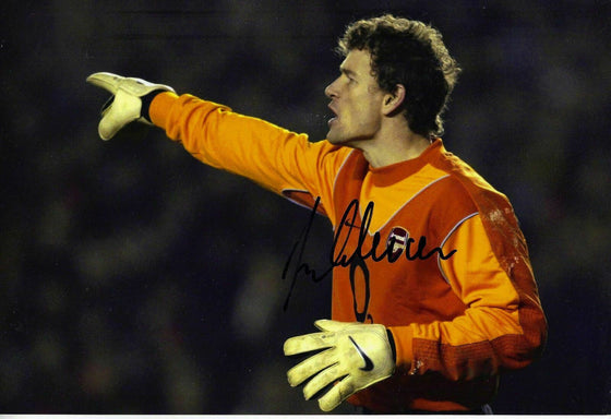 Jens Lehmann Genuine Hand Signed 12X8 Photo Arsenal AFTAL COA (9042)