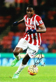  Giannelli Imbula Signed 12X8 Photo Stoke City Genuine Autograph AFTAL COA (1936)