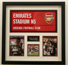  Pierre-Emerick Aubameyang SIGNED & FRAMED Arsenal F.C. Street Sign AFTAL COA (B)