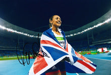  Jessica Ennis Signed 12X8 Photo RIO 2016 Olympics AFTAL COA (B)
