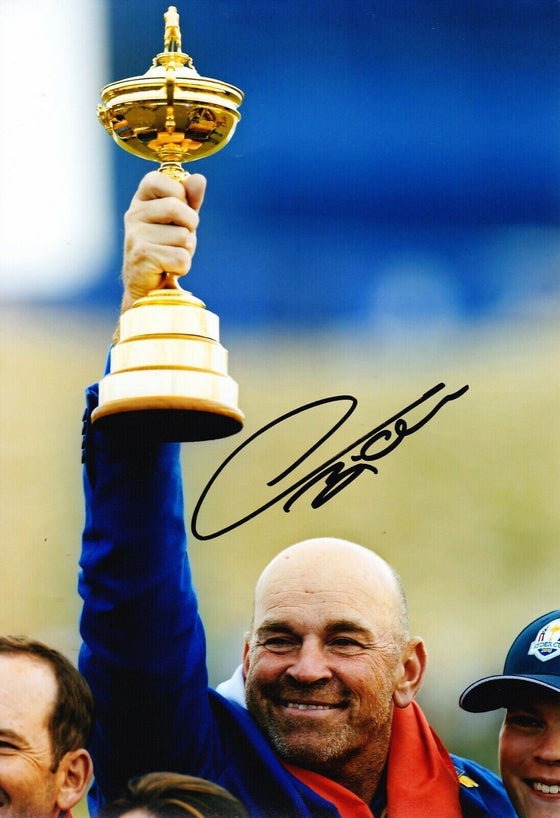 Thomas Bjorn Signed 12X8 Photo 2018 RYDER CUP AFTAL COA (A)