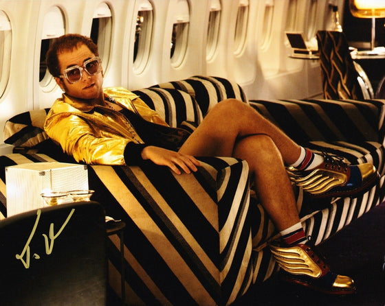 Taron Egerton Signed 10X8 PHOTO Rocketman Elton John AFTAL COA (B)