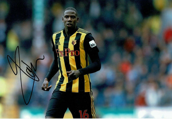 Abdoulaye Doucoure Signed 12X8 Photo Watford F.C. AFTAL COA (1811)