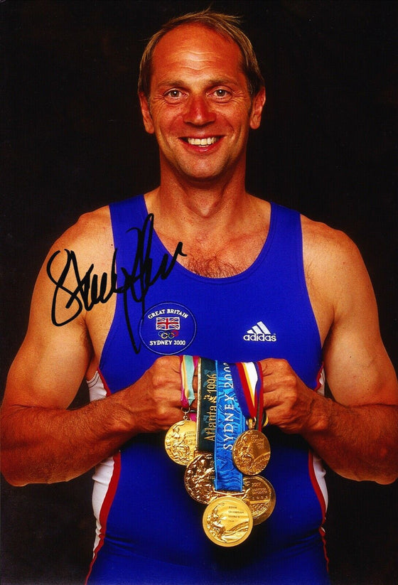 Steve Redgrave Signed 12X8 Photo Sydney 2000 Genuine Signature AFTAL COA (E)