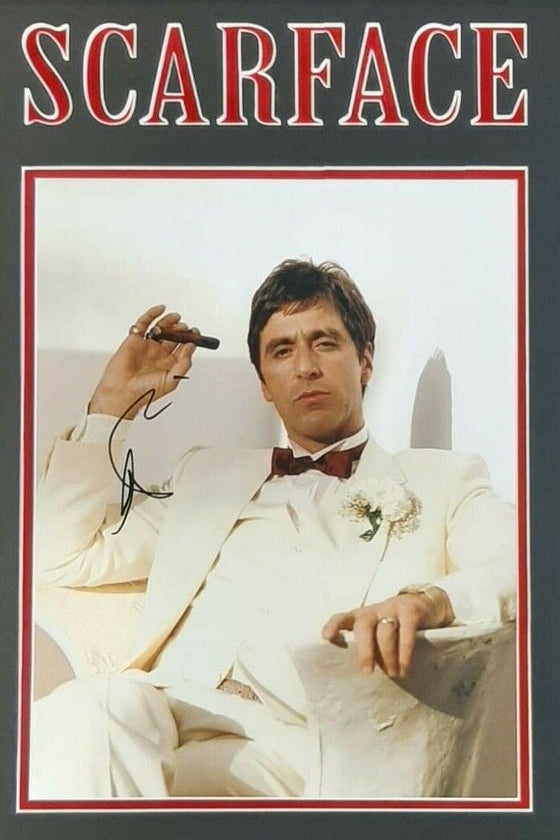 Al Pacino Signed & FRAMED 11X14 Photo Scarface AFTAL COA