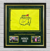 Patrick Reed SIGNED & Framed 2018 MASTERS FLAG Autograph AFTAL COA (FTOMM)