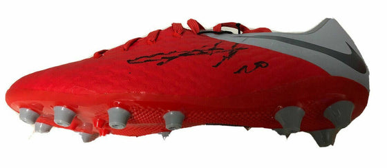 Eden Hazard Signed Football Boot Chelsea Real Madrid Belgium AFTAL COA (J)