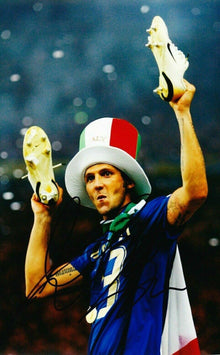  Marco Materazzi Signed 12X8 Photo Inter Milan & ITALY AFTAL COA (B)