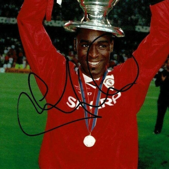 Andy Cole Signed 12X8 Photo Manchester United FC AFTAL COA (1529)