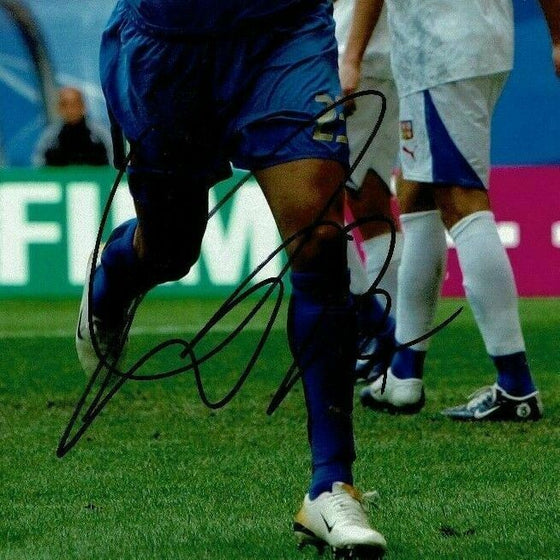 Marco Materazzi Signed 12X8 Photo Inter Milan & ITALY AFTAL COA (1570)