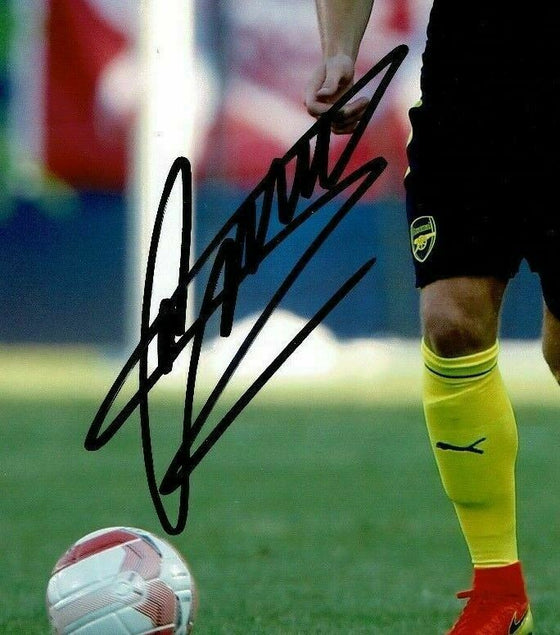 Calum Chambers SIGNED 12X8 Photo Arsenal F.C. Shirt AFTAL COA (1937)