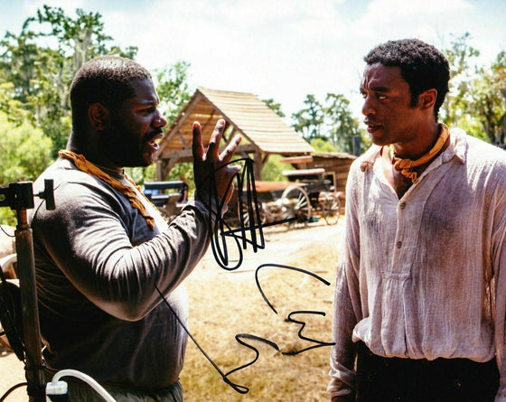 Chiwetel Ejiofor Steve McQueen Signed 10X8 Photo 12 Years a Slave AFTAL COA (D)