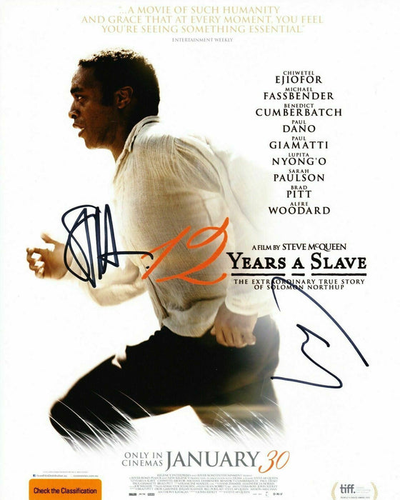 Chiwetel Ejiofor Steve McQueen Signed 10X8 Photo 12 Years a Slave AFTAL COA (A)