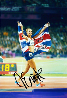  Jessica Ennis Signed 12X8 Photo RIO 2016 Olympics AFTAL COA (G)