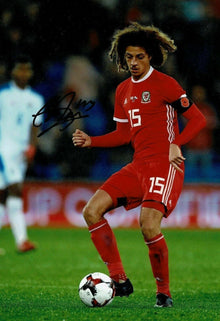  Ethan Ampadu Signed 12X8 Photo Wales Footballing Legend AFTAL COA (1612)