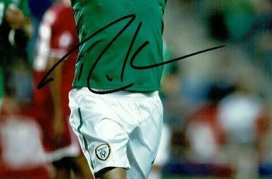 Robbie Keane Signed 12X8 Photo IRELAND EIRE Genuine Signature AFTAL COA (1543)