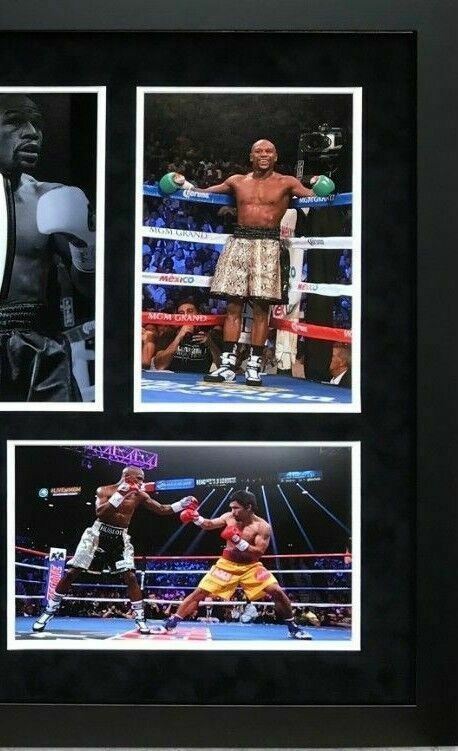 Floyd Mayweather Signed & FRAMED Boxing GLOVE REYES TBE TMT AFTAL COA (J)