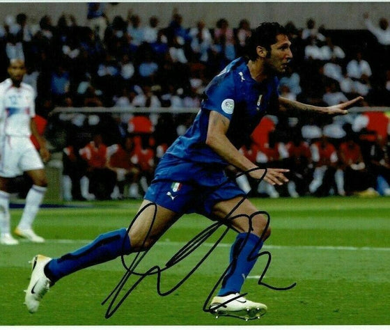 Marco Materazzi Signed 12X8 Photo Inter Milan & ITALY AFTAL COA (1571)