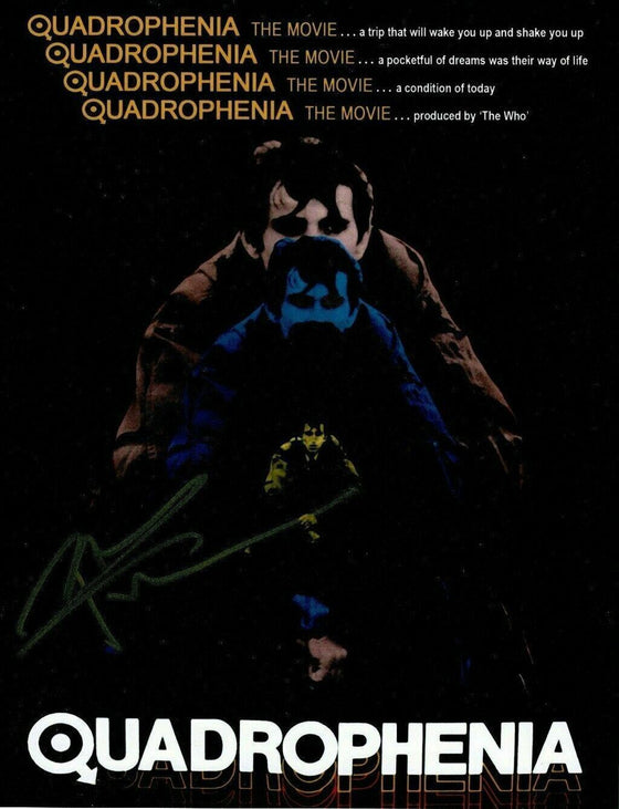 Pete Townshend SIGNED 11X14 PHOTO Quadrophenia Movie Poster AFTAL COA (A)