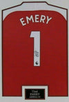 Unai Emery SIGNED & FRAMED Arsenal F.C. Shirt AFTAL COA (A)