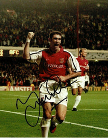  Martin KEOWN 10X8 SIGNED Photo Arsenal Legend Genuine AFTAL COA (1143)