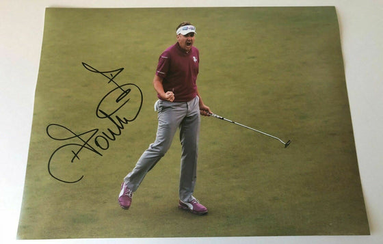 Ian Poulter Signed 16X12 Photo Ryder Cup Legend Private SIGNING AFTAL COA (C)