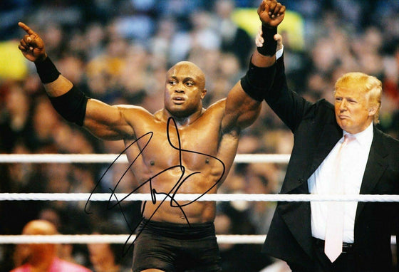 Bobby Lashley Signed 12X8 Photo WWE DONALD TRUMP AFTAL COA (7140)
