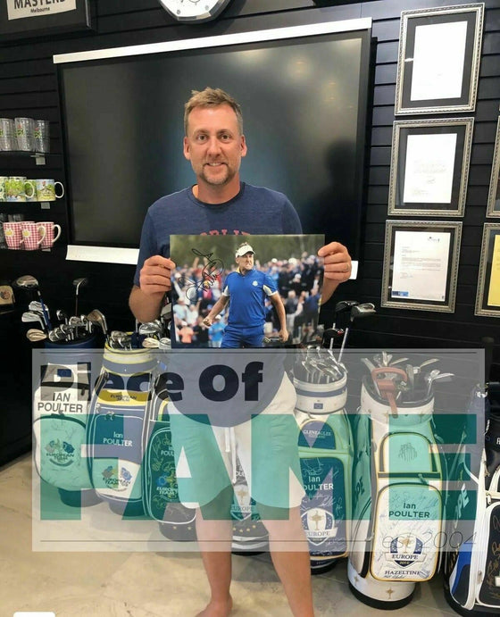 Ian Poulter Signed 16X12 Photo Ryder Cup Legend Private SIGNING AFTAL COA (D)