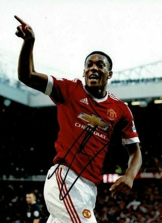 Anthony Martial Genuine Signed 10X8 Photo MANCHESTER UNITED AFTAL COA (1106)