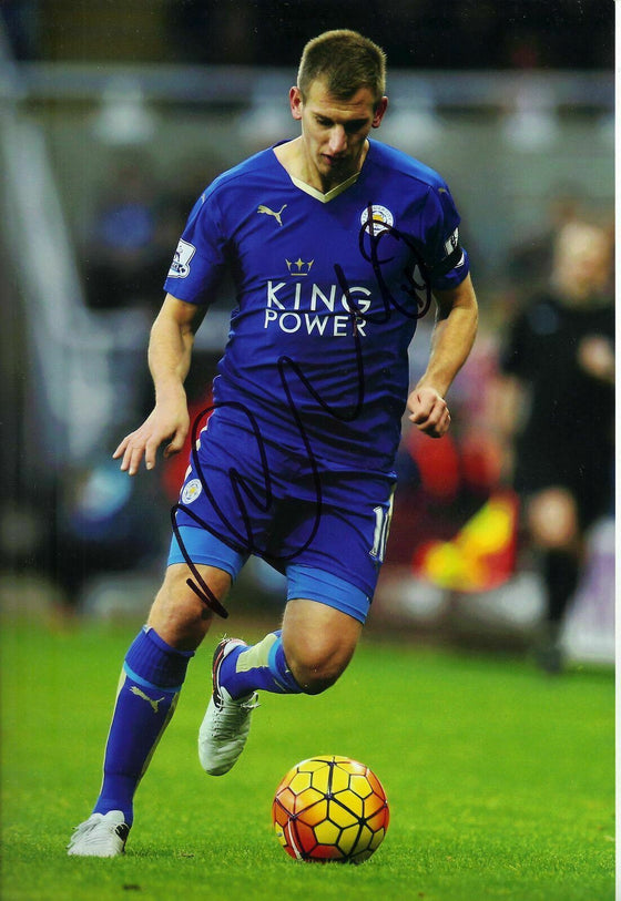 Marc Albrighton Signed 12X8 Photo Leicester City F.C. Genuine COA AFTAL (9156)