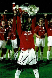  Andy Cole Signed 12X8 Photo Manchester United FC AFTAL COA (1546)