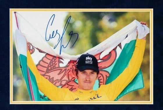 Geraint Thomas Signed & FRAMED 12X8 Photo TOUR DE FRANCE WINNER AFTAL COA (B)