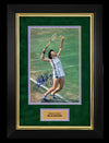 Billie Jean King Signed & Framed 12X8 Photo Wimbledon AFTAL COA (M)