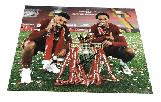 Trent Alexander-Arnold Signed 11X14 Premier League Trophy Photo AFTAL COA (A)