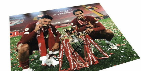 Trent Alexander-Arnold Signed 11X14 Premier League Trophy Photo AFTAL COA (A)