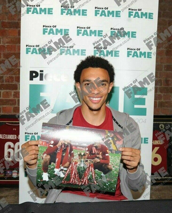 Trent Alexander-Arnold Signed 11X14 Premier League Trophy Photo AFTAL COA (A)