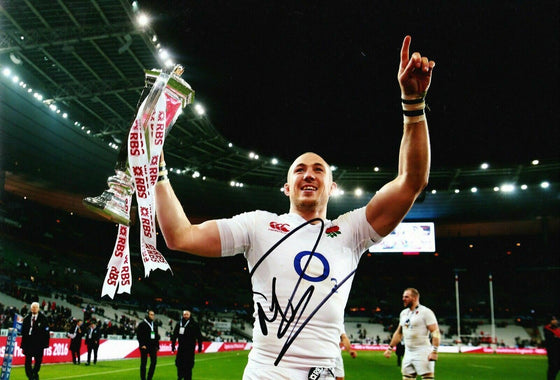 Mike Brown Signed 12X8 Photo England & Harlequins RUGBY AFTAL COA (B)