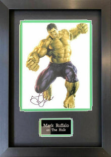  Mark Ruffalo Signed & FRAMED "The Avengers" 14X11 Photo INCREDIBLE HULK COA