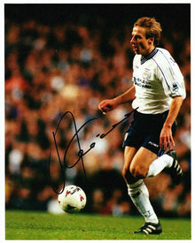  Jurgen Klinsmann SIGNED 10X8 Photo Tottenham Hotspur SPURS COYS AFTAL COA (1158)