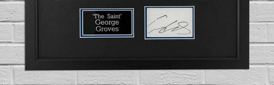 George Groves SIGNED & FRAMED PHOTO MOUNT DISPLAY AFTAL COA (A)