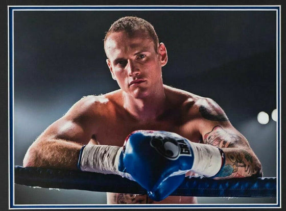 George Groves SIGNED & FRAMED PHOTO MOUNT DISPLAY AFTAL COA (A)