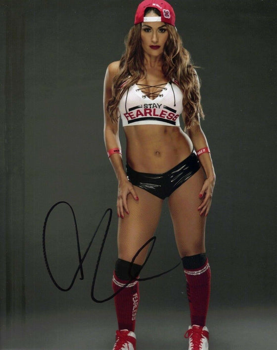 Nikki BELLA Signed 10X8 Photo WWE WWF Genuine Signature AFTAL COA (7059)