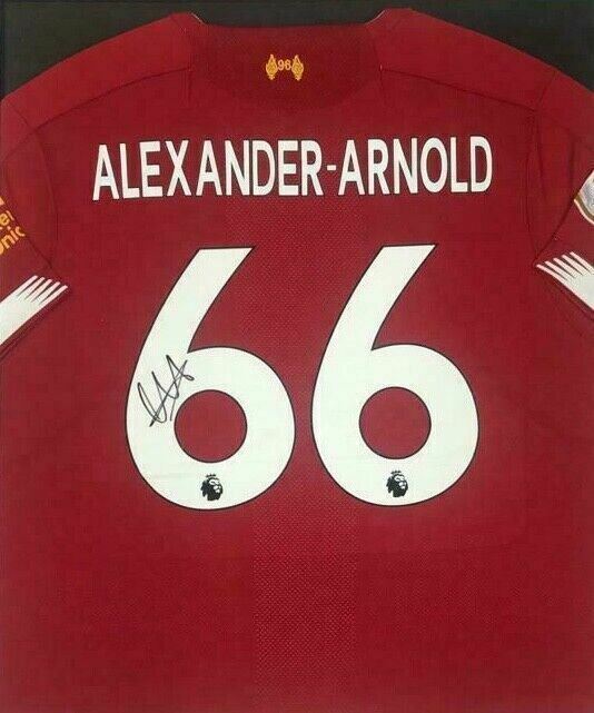 Trent Alexander-Arnold Signed & Framed Shirt Liverpool FC PROOF AFTAL COA (T)