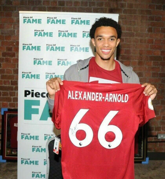 Trent Alexander-Arnold Signed & Framed Shirt Liverpool FC PROOF AFTAL COA (T)