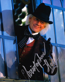  Christopher Lloyd SIGNED 10X8 Photo Back to the Future AFTAL COA (5111)