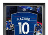 Eden Hazard Signed & Framed Shirt Chelsea FC AFTAL COA (Z)